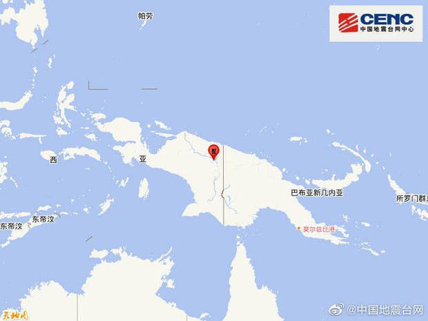 印尼巴布亚省发生5.3级地震