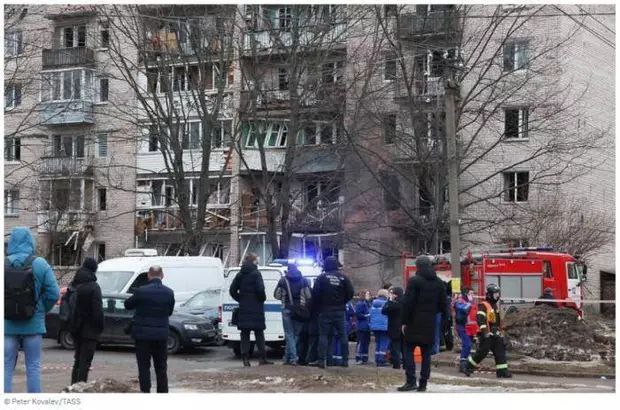 俄圣彼得堡遭乌克兰无人机袭击现场传出巨大爆炸声